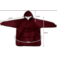 thumbnail image 5 of Krifey Oversized Sherpa Hooded Cozy Sweatshirt with Giant Pocket, Big Girls, 5 of 6