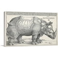 thumbnail image 1 of ARTCANVAS The Rhinoceros 1515 Canvas Art Print by Albrecht Durer - Size: 60" x 40" (1.50" Deep), 1 of 9