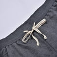 thumbnail image 6 of WERYOUNG Men Summer Casual Athletic Beach Shorts Solid Color Drawstring Sports Workout Shorts With Pockets Trousers Relaxed Fit Trunks, GY1, XXL, 6 of 8