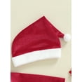 thumbnail image 5 of Suealasg Toddler Baby Girl Christmas Costume 6M 9M 12M 18M 24M 3T Kids Girls Long Sleeve Patchwork A-line Dress with Hat Winter Clothes, 5 of 9