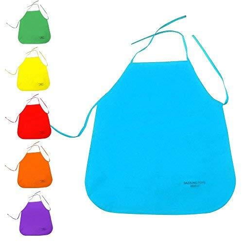 Children Painting Aprons Art Apron Assorted Colors Kids New Art Smock Non-woven 