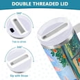 thumbnail image 3 of Yayeee 30oz Double-Wall Insulated Stainless Steel Tumbler with Handle Bottle, Sea Window, 3 of 8