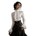 thumbnail image 3 of JTieacloth Womens Vintage Shirt Party Medieval Dress Up Dress For Performance And Play, 3 of 6