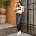 thumbnail image 4 of Pantalón Negro Mom Mujer Tiro Alto Mezclilla, 4 of 6