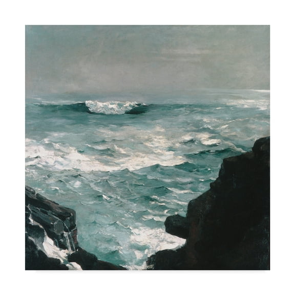 Trademark Fine Art 'Cannon Rock, 1895 ' Canvas Art by Winslow Homer