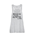 thumbnail image 1 of Rockin' The Auntie Life Women's Fashion Sleeveless Flowy Racerback Tank Top Sport Grey Large, 1 of 5