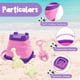 thumbnail image 4 of 4pcs Bucket Beach Toys Set, Foldable Beach Bucket with Bucket Shovels Sea Animals Molds, Beach Sand Toys Kit for Summer Beach Games Kids Boys Girls (P, 4 of 5