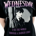 thumbnail image 3 of Wednesday Women's T-shirt Black Sizes Small to X-Large, 3 of 5