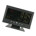 thumbnail image 4 of Amdohai °C/°F Multifunctional Indoor Colorful LCD Digital Temperature Humidity Meter Clock Thermometer Hygrometer Calendar Temperature Trend Alarm Comfort Level Weather Forecast Vioce-activated Back, 4 of 7