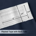 thumbnail image 4 of Back Tab Curtains, 2-Panel Set Rod Pocket & Pinch Pleat Design Light-Filtering & Thermal Insulation Ideal for Living Room, Bedroom & Office Windows, 4 of 9