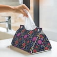 thumbnail image 6 of Honeii Floral for Tissue Box Cover/Holder - Covers Rectangular Shaped Boxes with a Contemporary Finish - Designed with Modern PVC Leather, 6 of 7
