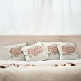 thumbnail image 3 of Ambesonne Modern Throw Pillow Cover 4 Pack, Just Married Tulip Heart, 20", Coral Black White, 3 of 6