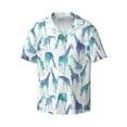 thumbnail image 3 of Goofa Cool Giraffe Printed Men's Casual Short-sleeved Shirt,Lightweight Breathable Button-down,Summer Casual men's top,Versatile Fashion shirt-XX-Large, 3 of 7