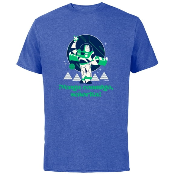 Disney and Pixar’s Toy Story Buzz Lightyear Spanish Mode - Short Sleeve Cotton T-Shirt for Adults - Customized-Royal Heather