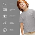 thumbnail image 4 of Batman Bat Logo 2 Kids T Shirt (Small) for Youth Toddler Boys and Girls, Athletic Heather, 4 of 5
