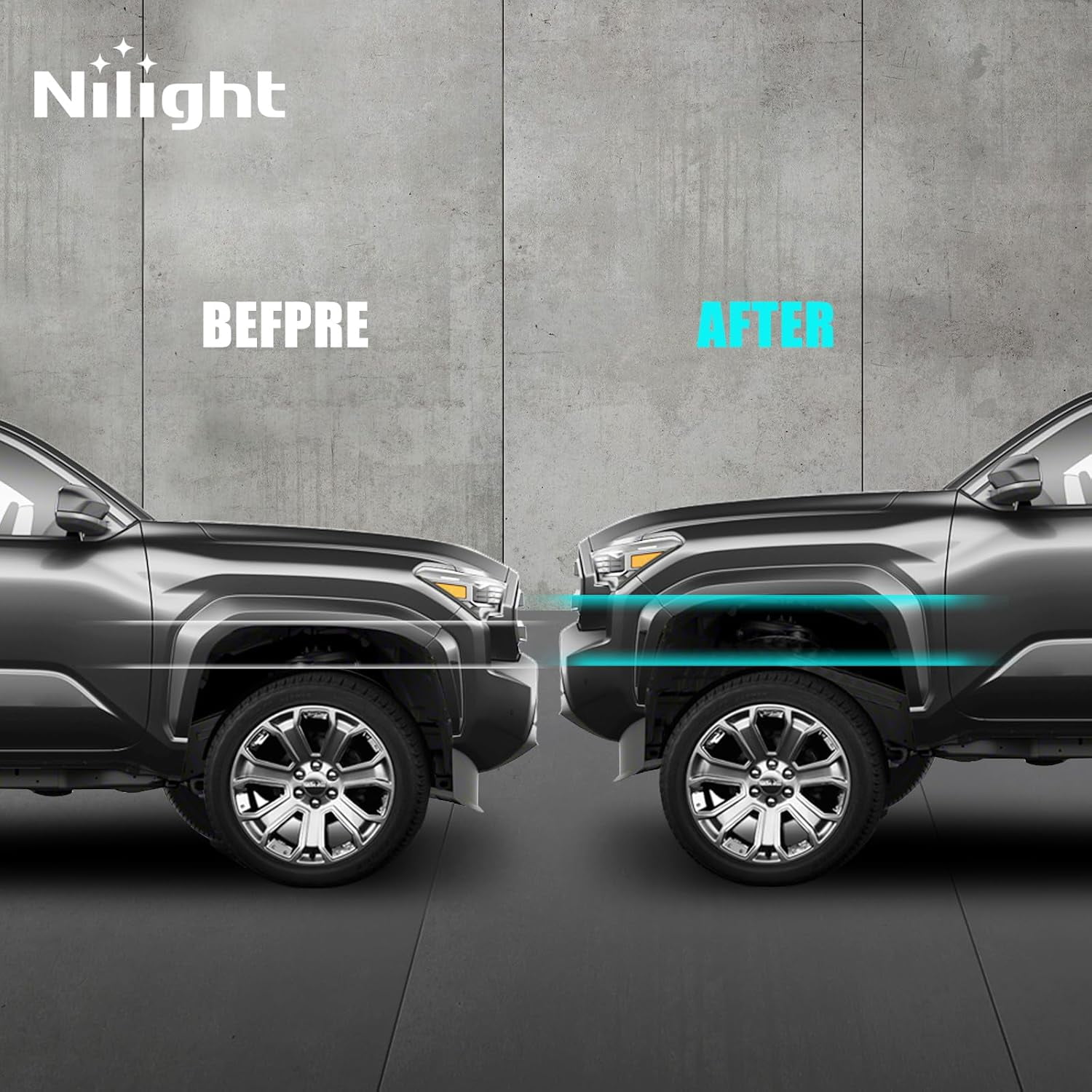 Nilight 3" Leveling Kit for Tacoma 2005-2023/4Runner 2003-2023/FJ Cruiser 2007 2008 2009 2010 2011 2012 2013 2014 2015 Front Raise Suspension Strut Spacers