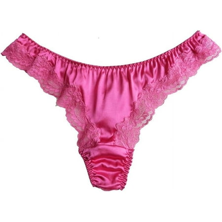 

Yavorrs Womens Silk Silk Thong Panties G String Thong Lace Underwear