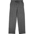 thumbnail image 6 of Men's Cotton-Blend Pajama Pants - Soft Brushed Flannel Feel Sleep & Lounge Pants with Pockets & Elastic Waistband - Graphite Heather Gray 4-Pack-Medium, 6 of 7