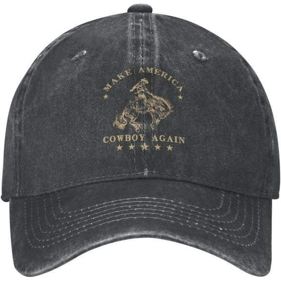 Western Rodeo Baseball Cap Makes America Cowboy Again Sports Cap