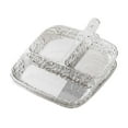 thumbnail image 5 of kowaku 2Pcs Divided Plates Divided Platters with Handle Lightweight Tableware Side Dish Trays for Fruit Kitchen Dipping Sauces Snack Clear, 5 of 9