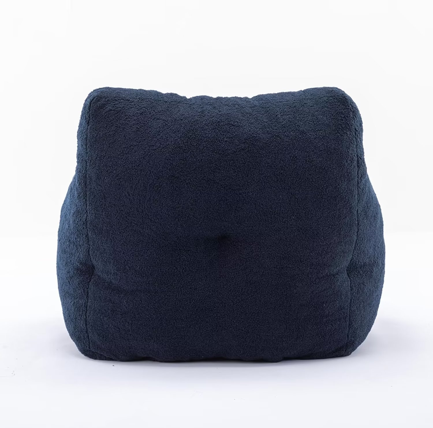 Lecut Bean Bag Chair Large Bean Bag Chair for Adults with Armrest Comfy Bean Bag Sofa with Foam Filling Fluffy Lazy Chair Soft Teddy Fabric Tufted Bean Bag for Dorm Bedroom Gaming Dark Blue