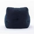 thumbnail image 3 of Lecut Bean Bag Chair Large Bean Bag Chair for Adults with Armrest Comfy Bean Bag Sofa with Foam Filling Fluffy Lazy Chair Soft Teddy Fabric Tufted Bean Bag for Dorm Bedroom Gaming Dark Blue, 3 of 10