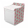 thumbnail image 2 of Floral Washer Cover, Blooming Flowers and Leaves Vintage Garden Art, Suitable for Dryer and Washing Machine, 29" x 28" x 40", Blue Pink, by Ambesonne, 2 of 3