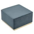 thumbnail image 2 of Modway Tilden Large 28" Square Performance Velvet Upholstered Ottoman Patio Furniture, 2 of 9