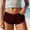 Coffee, variant on Cute Micro Pajamas Shorts for Women Low Rise Side Slit Ruched Lounge Shorts Pj Bottoms Purple S(S)