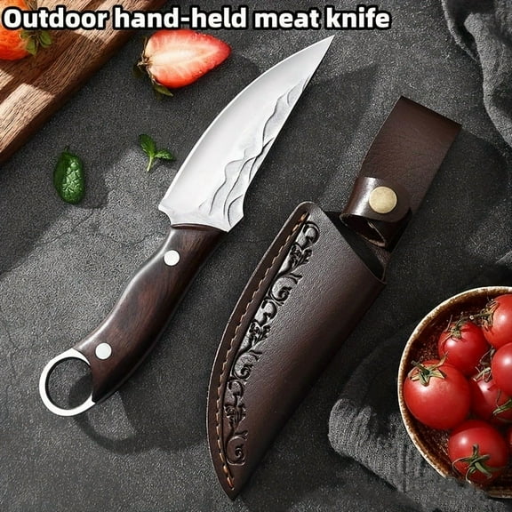 Fixed Blade knive hardness outdoor knife, , hand forged stainless steel knife, camping bbq special knife, portable small knife, fruit knife