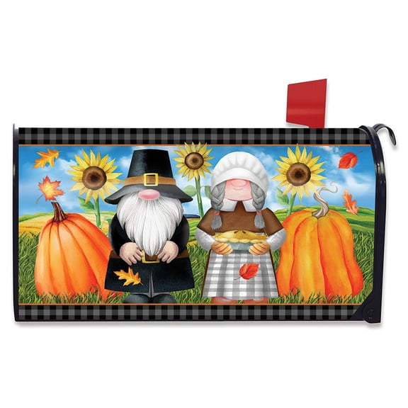 Briarwood Lane Thanksgiving Gnomes Humor Mailbox Cover