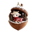 thumbnail image 2 of Dongrere 2D Goat Acorn Ornament, Acrylic Christmas Hanging Ornament for Xmas Tree Cabin Holiday Decor, 3.15", 2 of 6
