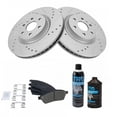 thumbnail image 2 of TRQ Front Premium Posi Ceramic Disc Brake Pad & G-Coated Rotor Kit w/ Chemicals BKA18637, 2 of 6