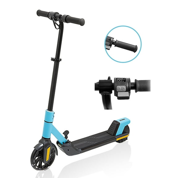 Electric Scooters for Kids Age 6-14 150W Motor LED Display 3-Speed Blue