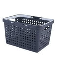 thumbnail image 3 of Clearance Home Decor! Hmlai Portable Storage Basket, Plastic Portable Storage Organizer Portable Shower Portable Storage with Handles Cleaning Caddy for Bathroom College Dorm Kitchen Bedroom Grey, 3 of 6