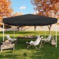 thumbnail image 3 of 10x10 Pop Up Canopy Tent, Outdoor Canopy Tent with 3 Adjustable Height, Easy Set Up Canopy with 4 Sandbags & Carrying Bag for Camping, Parties,Outdoor Events, 3 of 7