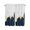 Navy Blue, variant on Tier Curtains 45 Inches Long, Navy Blue Gold Marble Window Treatment Curtain Drapes, Modern Abstract Marble Crack Texture Window Half Privacy Curtains for Bedroom Bathroom, 42"x45", 2 Panels