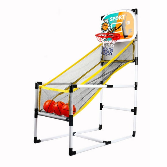 Amdohai Basketball Arcade Game Indoor/Outdoor Basketball Machine Single Shot Foldable with 3 Basketballs for Children