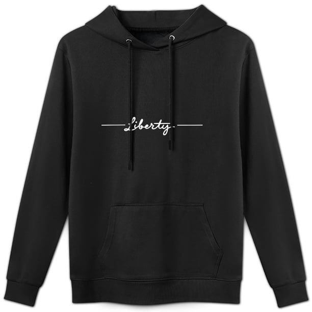 Sudadera con capucha de diseño minimalista "Liberty", 52% algodón, 48% poliéster, para hombre y mujer