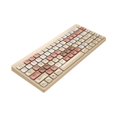 thumbnail image 3 of Miulika Compact 84 Keys Gaming Keyboard Ergonomic Quiet Triple Mode Silent Mini Keyboard Milk Tea, 3 of 8