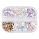 thumbnail image 2 of Uñas postizas, uñas postizas, regalos para mujeres, nuevo estilo, lentejuelas para uñas, colores veraniegos, uñas irregulares translúcidas, pegatinas para uñas con diseño irregular., 2 of 2