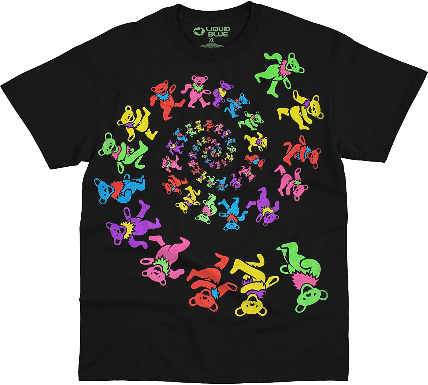 Grateful Dead - Bears Blacklight Mens T 