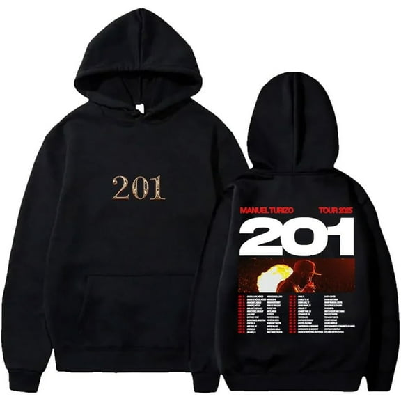 Manuel Turizo 201 World Tour 2025 Merch Hoodies Casual Hooded Sweatshirt Unisex Pullover Clothing