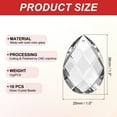 thumbnail image 2 of Uxcell K9 Cristales Colgantes en Forma de Gota, Paquete de 10, Prismas de 38 mm para Decoración de Lámparas de Artesanía, Transparente, 2 of 7