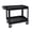 White, variant on Luxor 25" x 37" Two Shelf Heavy Duty Tub Utility Cart With Semi-Pneumatic Casters - Black