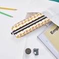 thumbnail image 6 of Yiaed Hot Dog Print Leather Pencil Case - Leather Pen Pencil Holder - Elegant & Practical Pencil Pouch for Work & Office, 6 of 7