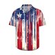 thumbnail image 5 of Camisa Impresa de Manga Larga para Hombre con Cuello Girado, Blusa de Botón Casual Blusa de Manga Corta, 5 of 5