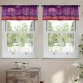 thumbnail image 2 of LALILO Kitchen Curtain Valance Fantastic Landscape Rod Pocket Window Curtain 52"x 18" Set of 2, 2 of 7