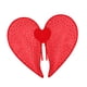 thumbnail image 1 of Ala de hada ligera y resistente con forma de corazón para San Valentín, ideal como accesorio fotográfico para fiestas. rojo, 1 of 9