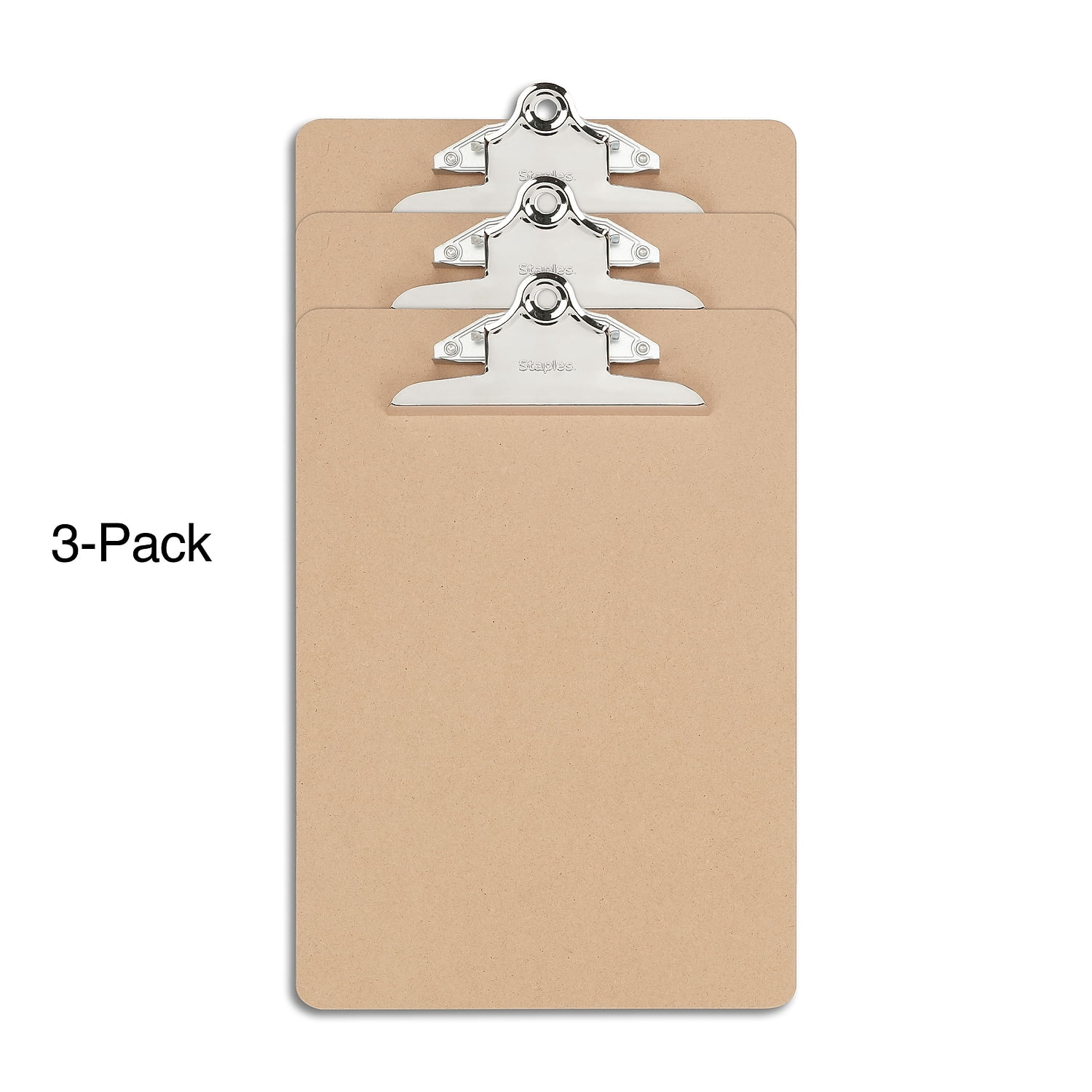 Staples Hardboard Clipboards Letter Size Natural Brown 9/Carton ST44291-CCVS